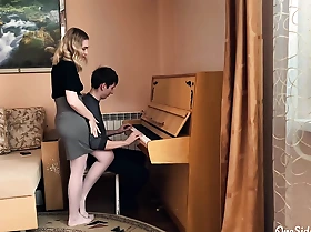 Instructor on the piano impenetrable depths sucking Hawkshaw partisan with the addition of fucking