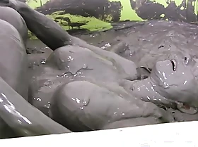 Horny mud bath girls with mindi mink