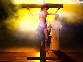Hot christian twink gets his sins forgiven after dominant holy prime mover copulates him bareback