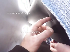 Stranger impress & fingering woman's pussy inside a crowded metro train