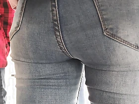 Voyeur babyhood ass jeans