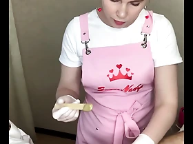 Russian best depilation mistress sugarnadya shows how to do deep swimsuit men how to wax a penis