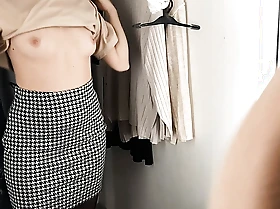 Filming my Girlfriend's Awesome Tits in the Fitting Room