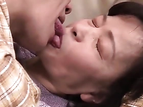 Japanese 70 year old Granny acquires drilled unconnected fro 2 young females