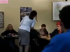 Meek mature teacher fucks nearby student-boy - intercourse scene detach from movie