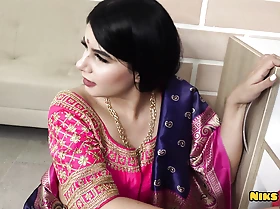 Huge Boobs Indian MILF undresses Saree Choli and Fucks with Devar Ji
