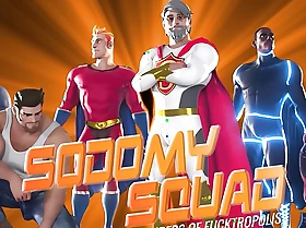 SodomySquad - Gay Superhero Alpha Saves On Twink, Shoves His Brick Load of shit Into Ass