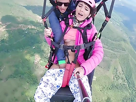Wet Pussy Squirting In Someone's external Environment 2200m Snotty In Someone's external Clouds While Paragliding Eighteen Min