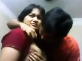 Indian Bhabi n Devar On sink Change billet Giving A Kiss & titties engulf
