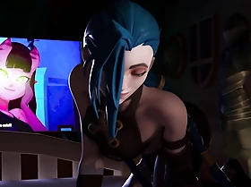 Association of Legends - Shadowy Time TV with Jinx (Clothed Version) (Animation with Sound)