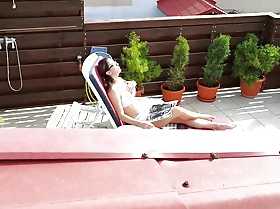 Caught My Stepmom Jerking and Squirting on Terrace