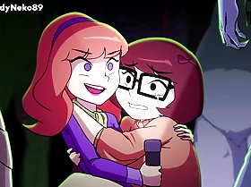 Velma together with Daphne fucked by monsters anime