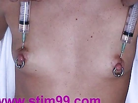 Injection saline in interior teats pumping interior & sex tool