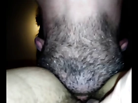 Sheer asshole lick together with clit rub