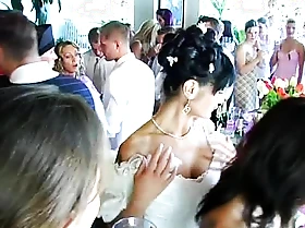 Wedding harlots are fucking close by public