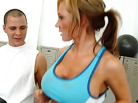 Busty blonde gets a hardcore workout